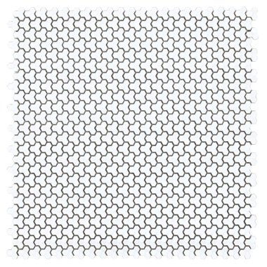 Caden Echo Tile 11.41" x 11.61" - White