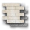Gemma Brick Mosaic Tile "Honed" 12" x 12" - Beige Onyx