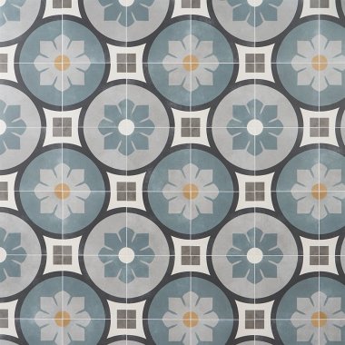 Dhar Decor Tile 9" x 9" - Bloom Blue