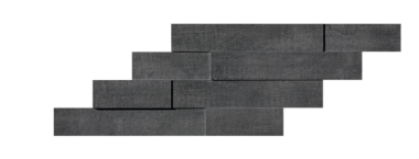 Mark Mosaic Brick 3D Matte Tile 11 3/8” x 23 1/4” - Graphite