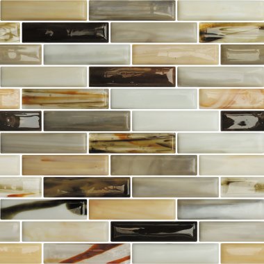 Sonic Fusion Glass Tile 1" x 4" - Ion
