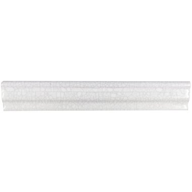 Craquelure Chair Rail Tile 2" x 12" - Vinatge White