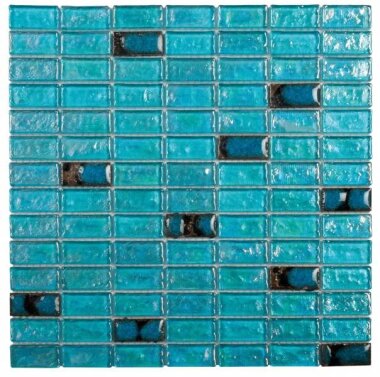 Glass Tile Mosaic Brick .75" x 1.75" - Turquoise