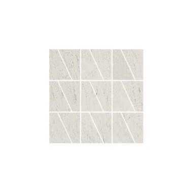 Granum Trapezoid Mosaic Marble Look Tile 12" x 12" - Bianco