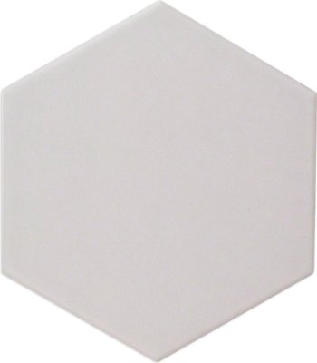 Hexagono Tile Liso Matte 6" x 6" - Perla