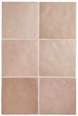 Magma Wall Tile 5" x 5" - Coral Pink