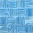 Glass Tile Pool Striped Mosaic 12" x 12" - Light Blue