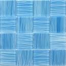 Glass Tile Pool Striped Mosaic 12" x 12" - Light Blue