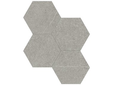 Mjork 6" Hexagon Mosaic Tile 6" x 6" - Clay