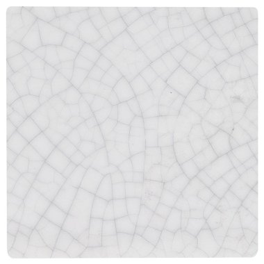 Craquelure Tile 4" x 4" - Vinatge White