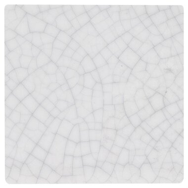 Craquelure Tile 4" x 4" - Vinatge White