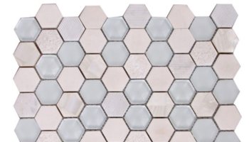 Marble Stone Hexagon Mosaic Tile 11.6