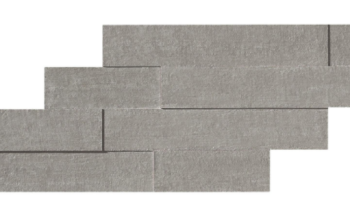 Mark Mosaic Brick 3D Matte Tile 11 3/8” x 23 1/4” - Chrome