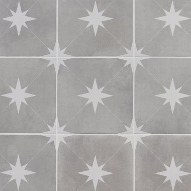 Levant Decor Tile 9" x 9" - Gris