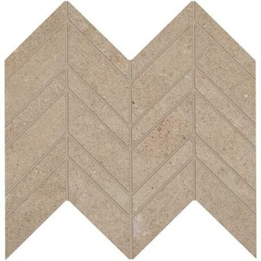 Modern Formation Tile Unpolished / Textured / Light Polished Blend Chevron 12" x 12" - Overland Beige