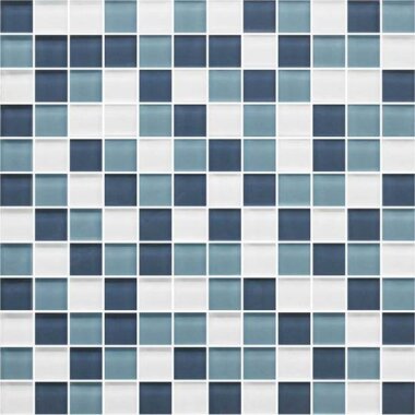 Color Appeal Tile Mosaic Blend 1" x 1" - Blue Moon