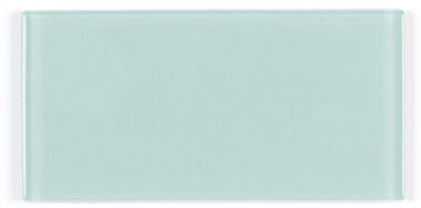 Cristallo Tile 3" x 6" - Aqua Glossy