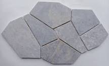 Marble Meshed Mounted Mosaic Tile 12" x 18" - Light Grey