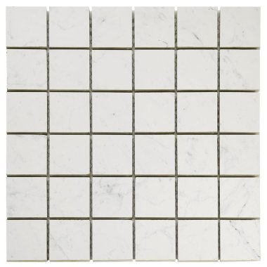 Lithe Mosaic Tile 11.81" x 11.81" - Carrara Giola