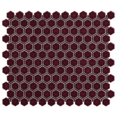 Simple 2.0 Hexagon Tile 10.03" x 11.61" - Plum