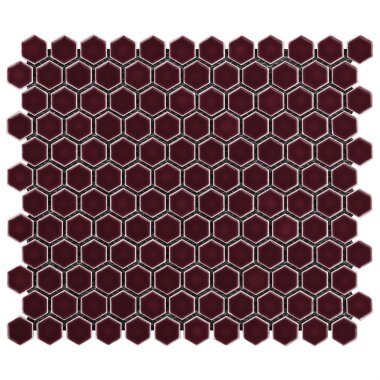 Simple 2.0 Hexagon Tile 10.03" x 11.61" - Plum