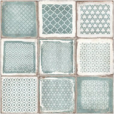 Bernalillo Decor Tile 8" x 8" - Green