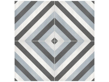 Form Diamond Deco Tile 8" x 8" - Tide