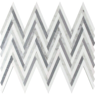 Mykonos Arta 9" x 12.8" - White, Gray