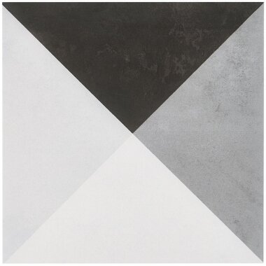 GeoPrism Cement Decor Tile 8" x 8" - Gray