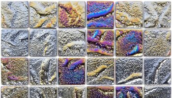 Aqueous Iridescent Square Tile 11.75