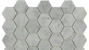 White Carrara Hexagon Tile 11.75