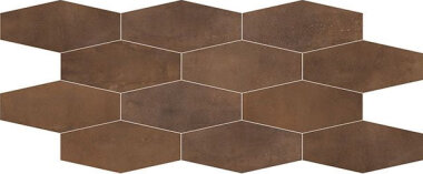 Interno Tile Losanga Mosaic 12" x 24" - Rust