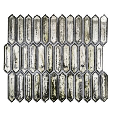 Artemis Glass Tile 12" x 10" - Platinum Moss
