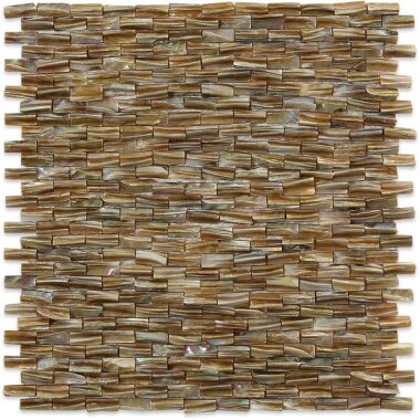 Freshwater Shell Tile 3D Brick 1/4" x 1/2" - Pearl Freshwater