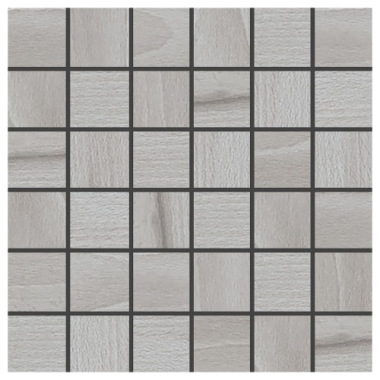Woodscape 2" x 2" Mosaic Tile 12" x 12" - Gray