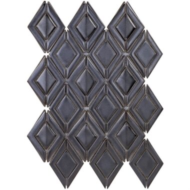 Baroque Ravello Decor Tile 11.25" x 13" - Gun Metal