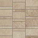 Ridge Tile Row Mosaic 2" x 4" - Beige