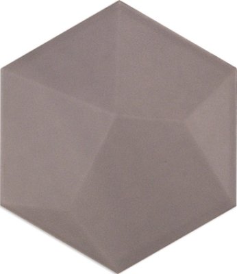 Hexagono Tile Piramidal Matte 6" x 6" - Nude