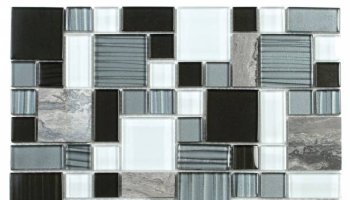 Marble Stone Tile Marble Glass Mosaic Mixed 12