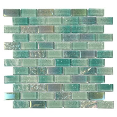 Pixie Dust Brick Tile 11.73" x 11.73" - Green