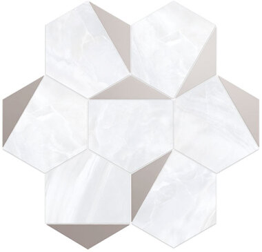 Esagona Tile 11.8" x 11.1" - Bianco