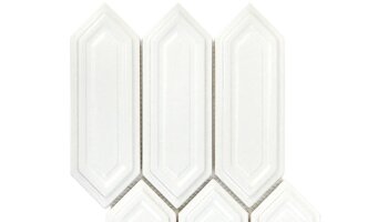 Baroque Sequin Hexagon Decor Tile 9.5