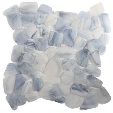 OasisGlass Pebble Tile 11.81" x 11.81" - Blue