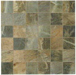 Fossil Tile Mosaic 2" x 2" - Blue
