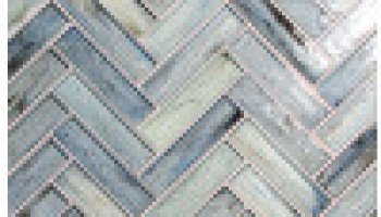 Haisen Azuline Natural 1X4 Herringbone Mosaic 12
