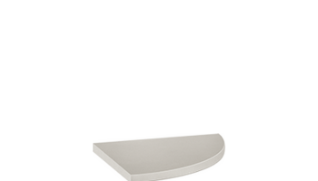 Marmiline Engineered Stone Corner Shelf Tile - Ash