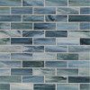 Agate Amalfi Silk 1 X 3 Brick Mosaic Oj 12" x 12" - Amalfi