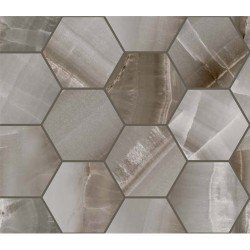 Akoya Hexagon Tile 4" x 4" - Ocean