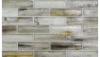Haisen Sorrel Natural 1X4 Brick Mosaic 12