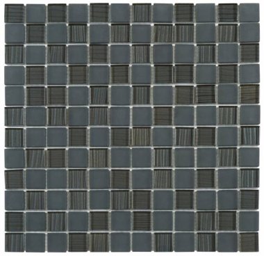 Glass Tile Mosaic 7/8" x 7/8" - Mix Black
